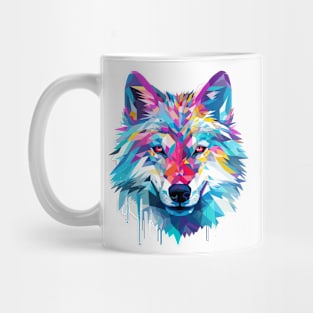 Wolf Animal Freedom World Wildlife Wonder Abstract Mug